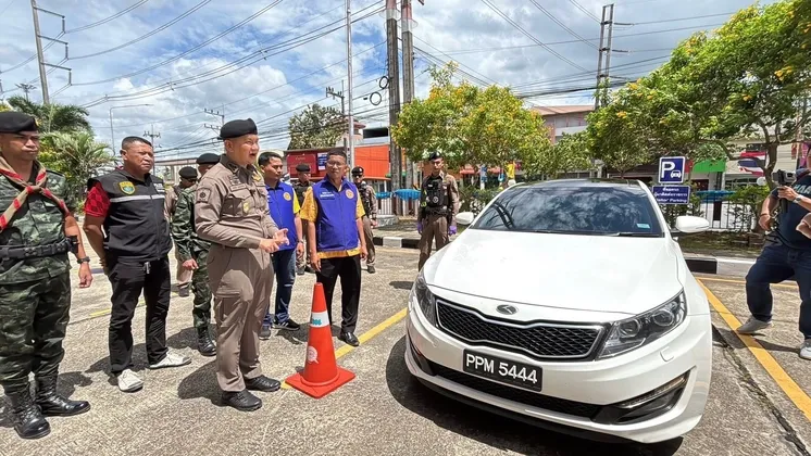 เจ้าหน้าที่ตำรวจ หน่วยเฉพาะกิจทหาร และฝ่ายปกครอง ร่วมปฏิบัติการเชิงรุก จับกุมผู้ต้องหาสัญชาติมาเลเซียพร้อมอาวุธสงคราม กระสุนปืน และซองกระสุน เตรียมลักลอบออกนอกประเทศ