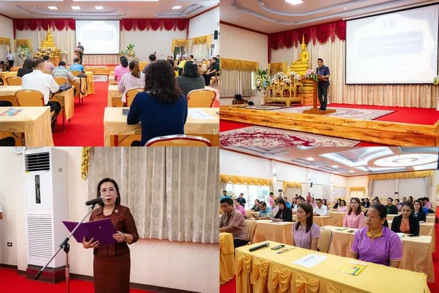 สำนักงานวัฒนธรรจังหวัดตราดจัดโครงการอบรมเชิงปฏิบัติการงานรัฐพิธี ศาสนพิธีและมารยาทไทย จังหวัดตราด