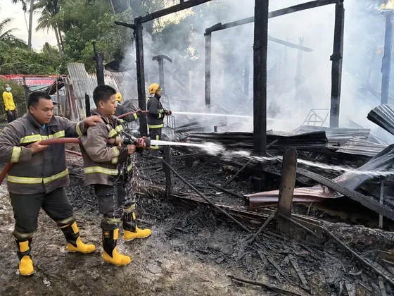 งานป้องกันและบรรเทาสาธารณภัย องค์การบริหารส่วนตำบลนาซ่าว ร่วมกับ ปภ.เทศบาลเขาแก้ว และ อบต.จอมศรี เข้าระงับเหตุอัคคีภัยในพื้นที่บ้านนาเบน ตำบลเขาแก้วอำเภอเชียงคาน จังหวัดเลย