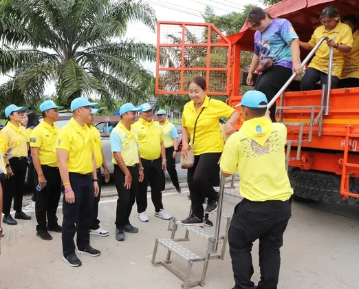 จังหวัดสุราษฎร์ธานีฝึกอพยพประชาชน และบริหารจัดการศูนย์พักพิงพระราชทาน ประจำปี พ.ศ. ๒๕๖๘